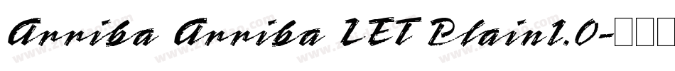Arriba Arriba LET Plain1.0字体转换